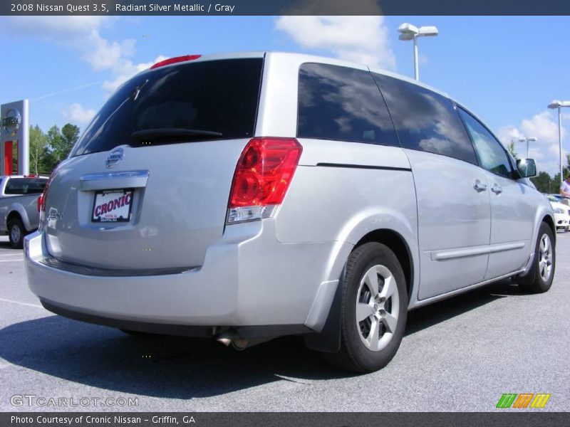 Radiant Silver Metallic / Gray 2008 Nissan Quest 3.5