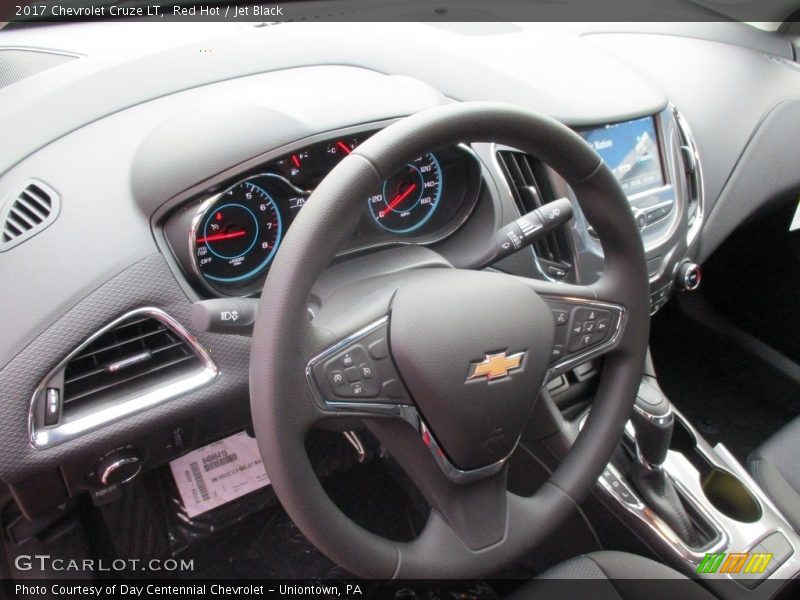 Red Hot / Jet Black 2017 Chevrolet Cruze LT