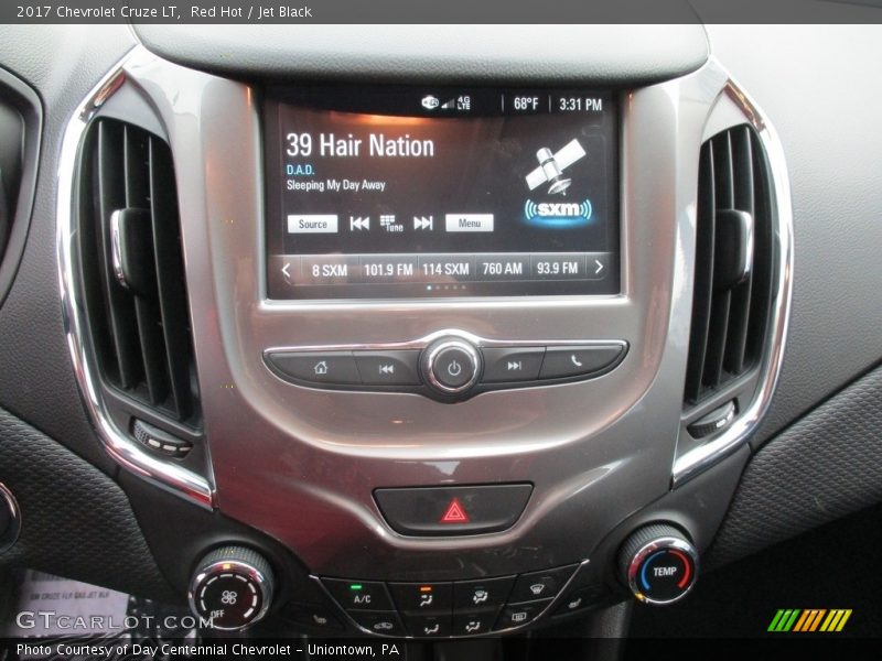 Red Hot / Jet Black 2017 Chevrolet Cruze LT