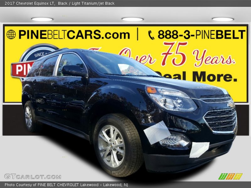 Black / Light Titanium/Jet Black 2017 Chevrolet Equinox LT