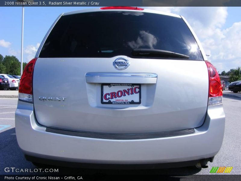 Radiant Silver Metallic / Gray 2008 Nissan Quest 3.5