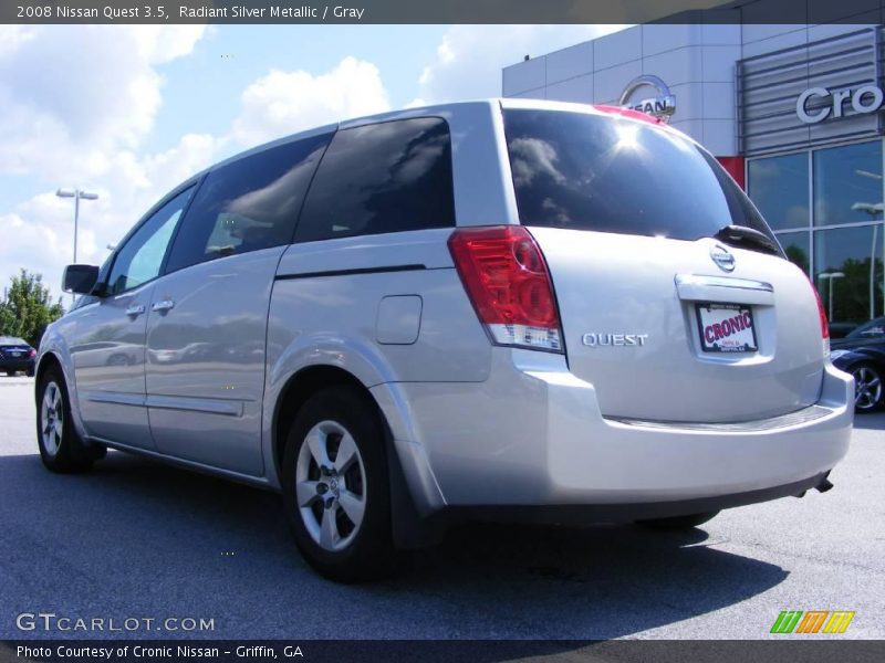 Radiant Silver Metallic / Gray 2008 Nissan Quest 3.5