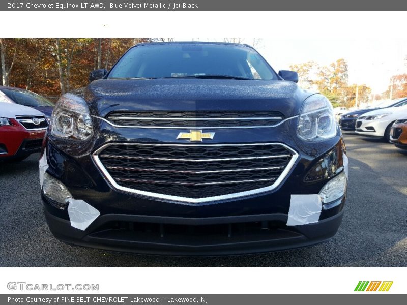 Blue Velvet Metallic / Jet Black 2017 Chevrolet Equinox LT AWD