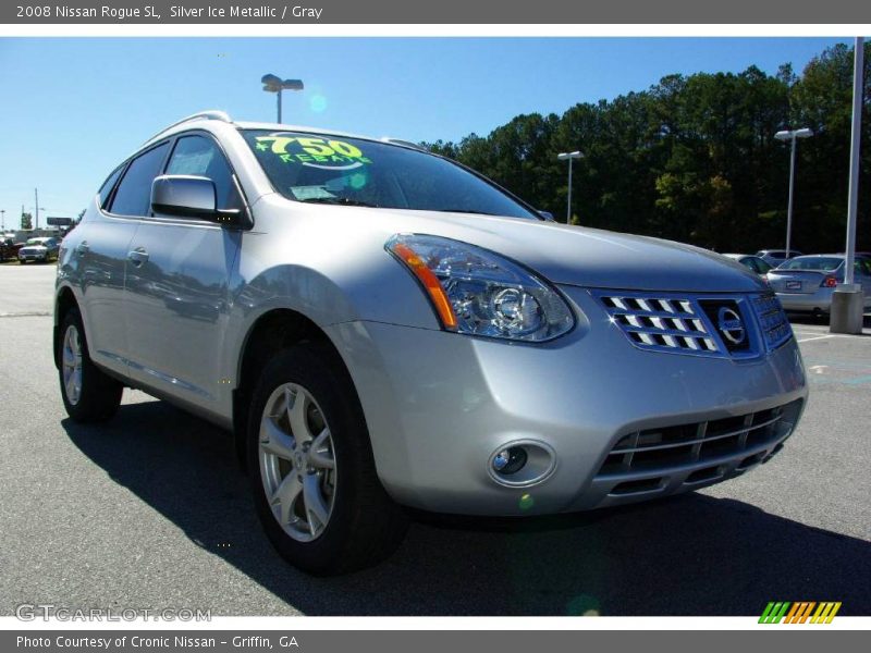 Silver Ice Metallic / Gray 2008 Nissan Rogue SL