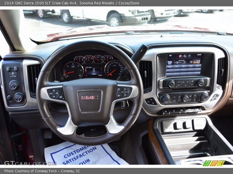 Sonoma Red Metallic / Cocoa/Dune 2014 GMC Sierra 1500 SLT Crew Cab 4x4