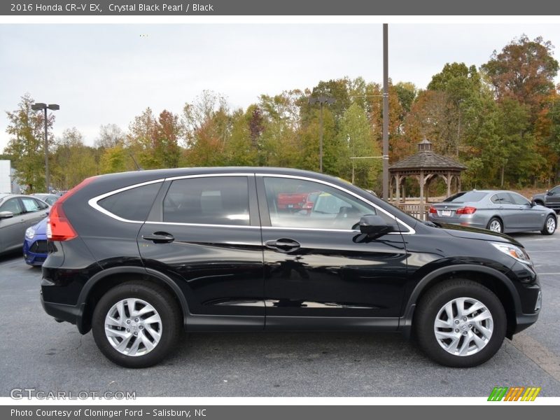 Crystal Black Pearl / Black 2016 Honda CR-V EX