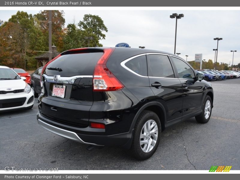 Crystal Black Pearl / Black 2016 Honda CR-V EX