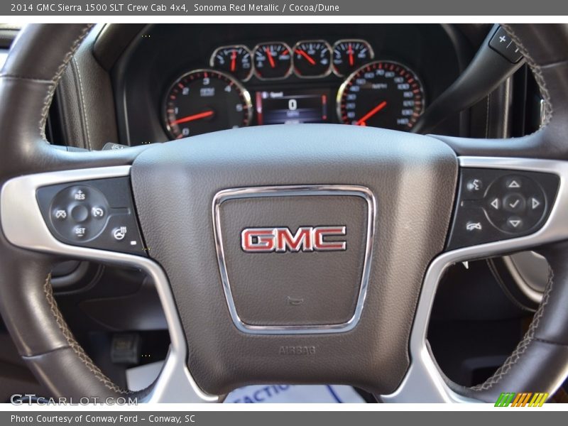 Sonoma Red Metallic / Cocoa/Dune 2014 GMC Sierra 1500 SLT Crew Cab 4x4