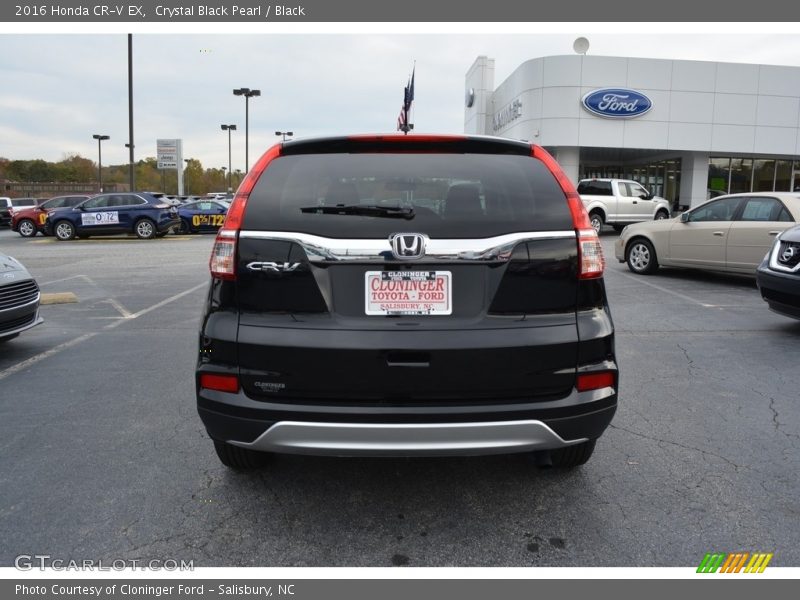 Crystal Black Pearl / Black 2016 Honda CR-V EX