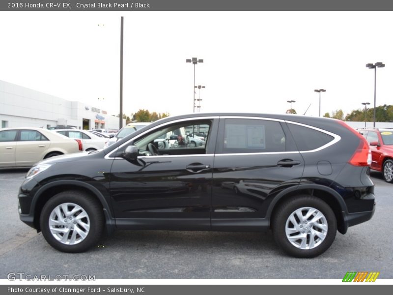 Crystal Black Pearl / Black 2016 Honda CR-V EX