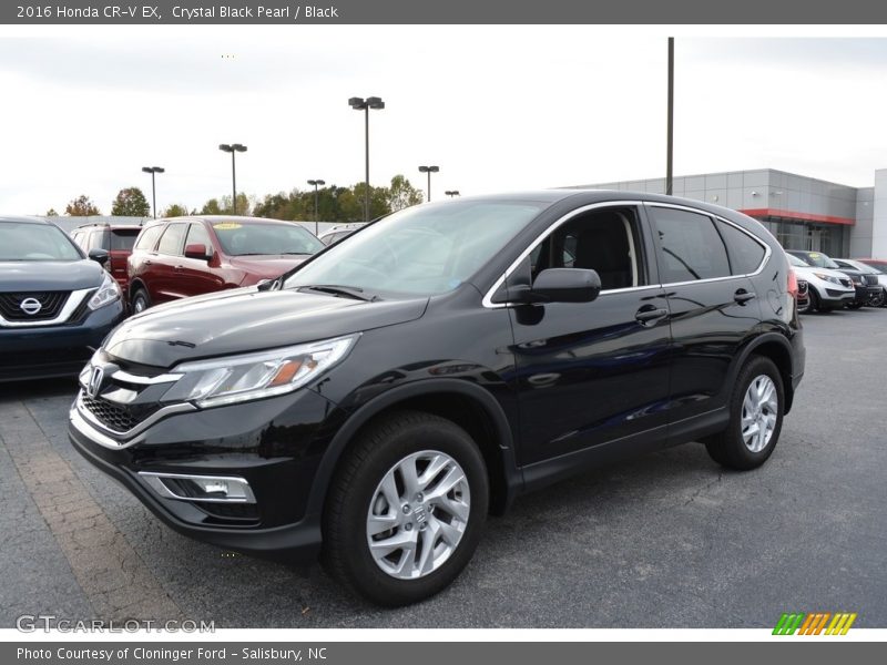 Crystal Black Pearl / Black 2016 Honda CR-V EX