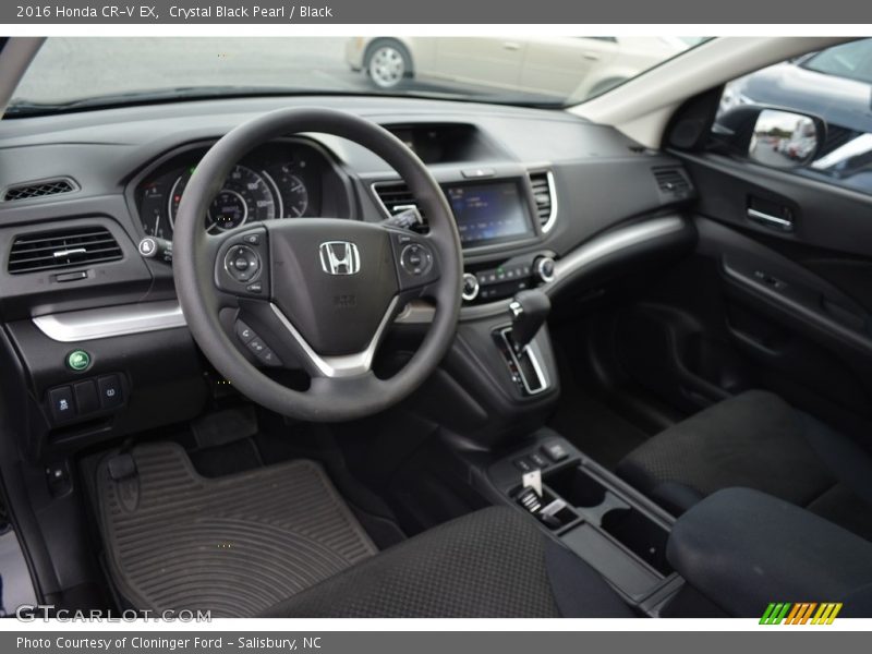 Crystal Black Pearl / Black 2016 Honda CR-V EX