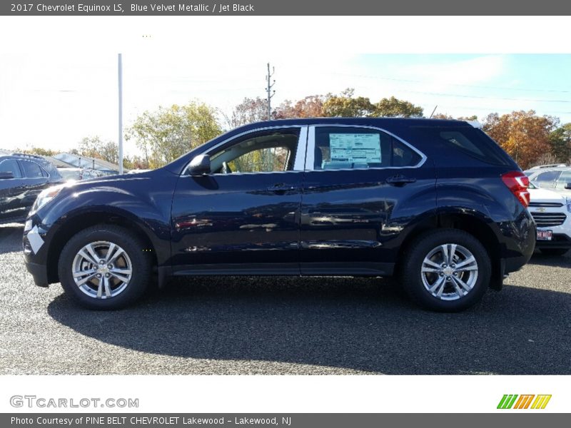 Blue Velvet Metallic / Jet Black 2017 Chevrolet Equinox LS