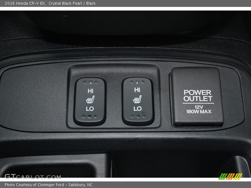 Crystal Black Pearl / Black 2016 Honda CR-V EX