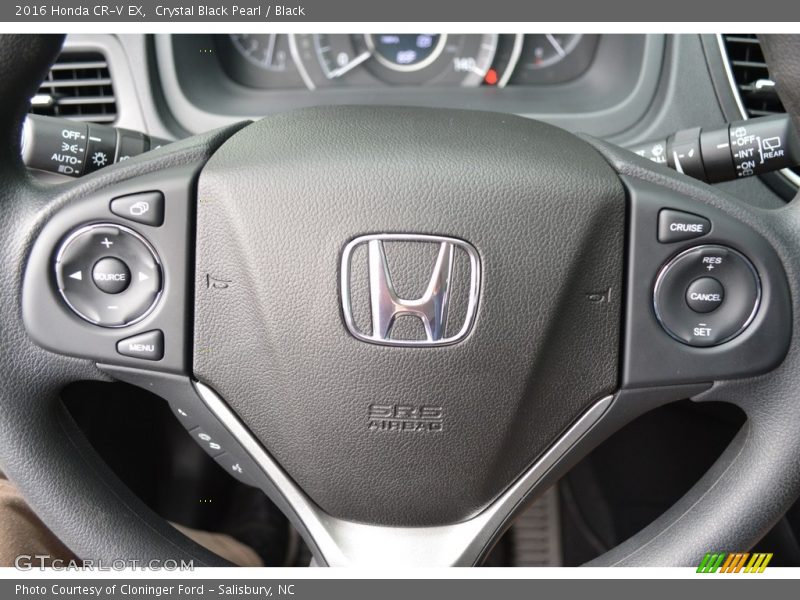 Crystal Black Pearl / Black 2016 Honda CR-V EX
