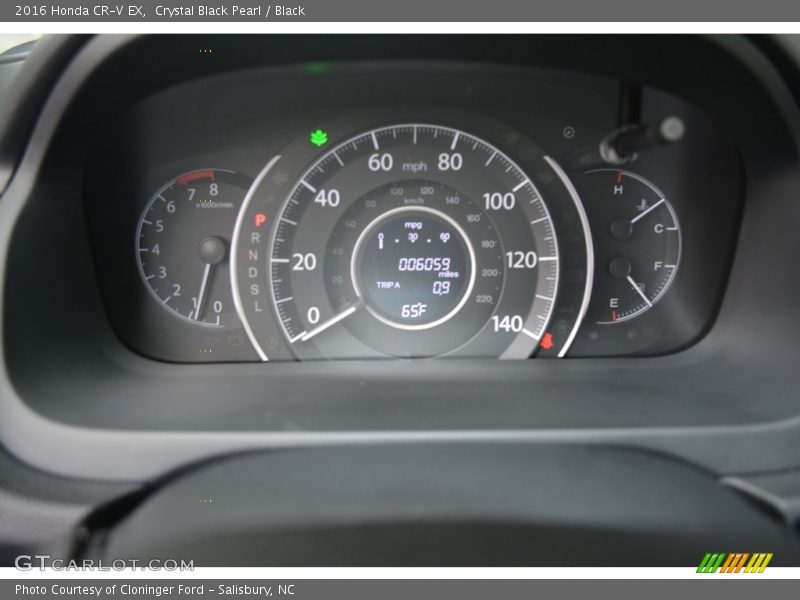 Crystal Black Pearl / Black 2016 Honda CR-V EX