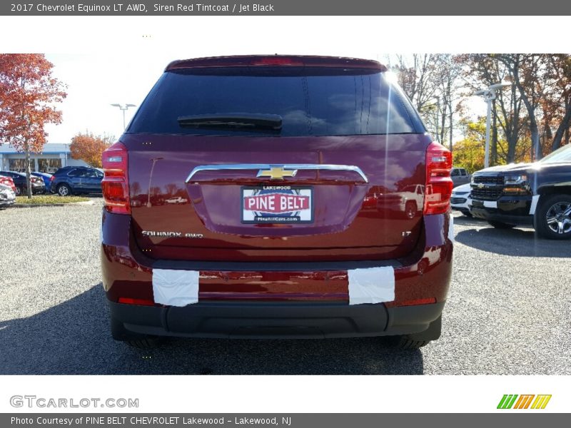 Siren Red Tintcoat / Jet Black 2017 Chevrolet Equinox LT AWD
