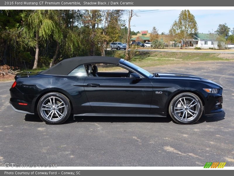 Shadow Black / Dark Ceramic 2016 Ford Mustang GT Premium Convertible