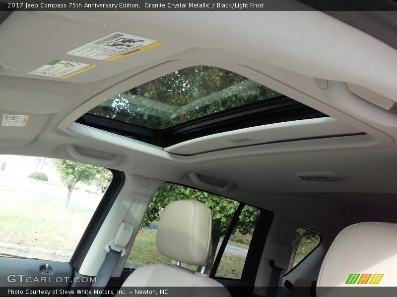 Sunroof of 2017 Compass 75th Anniversary Edition