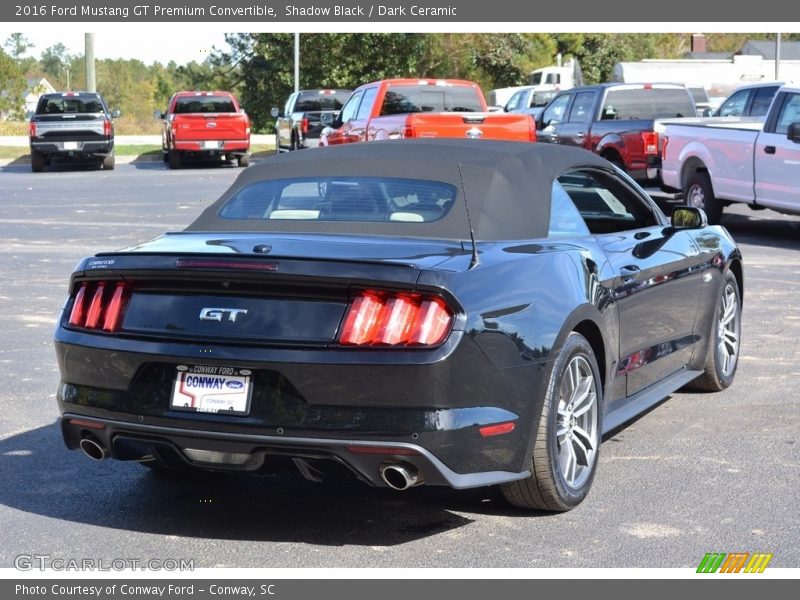 Shadow Black / Dark Ceramic 2016 Ford Mustang GT Premium Convertible