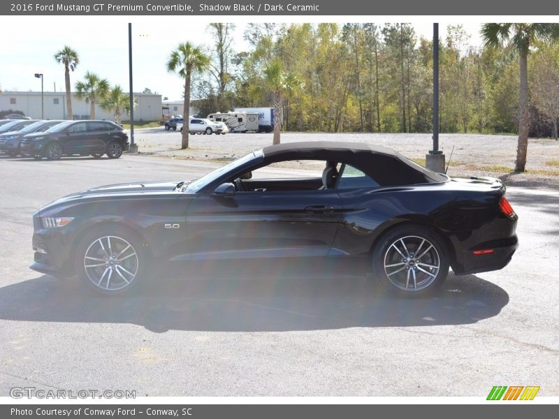 Shadow Black / Dark Ceramic 2016 Ford Mustang GT Premium Convertible