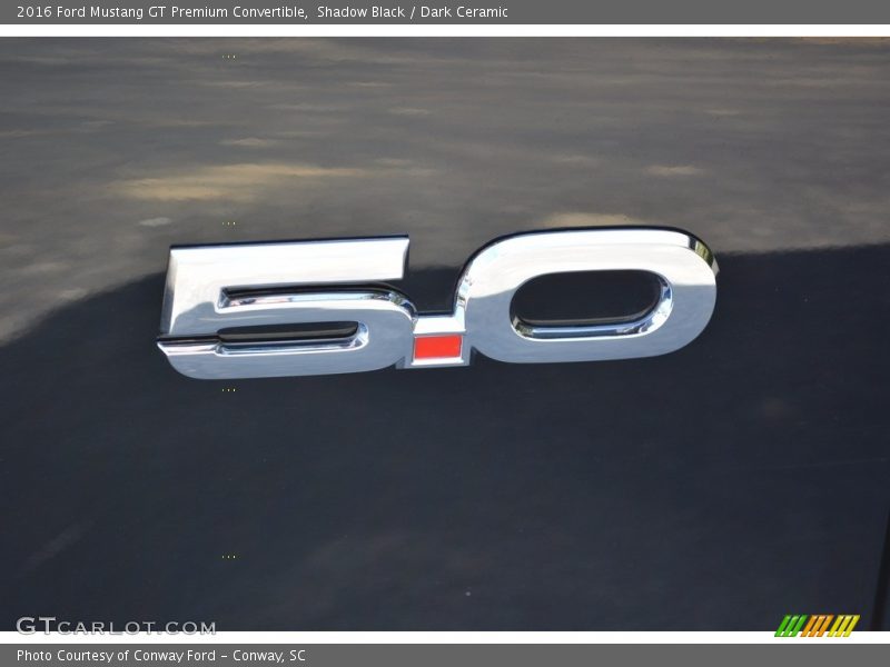 Shadow Black / Dark Ceramic 2016 Ford Mustang GT Premium Convertible