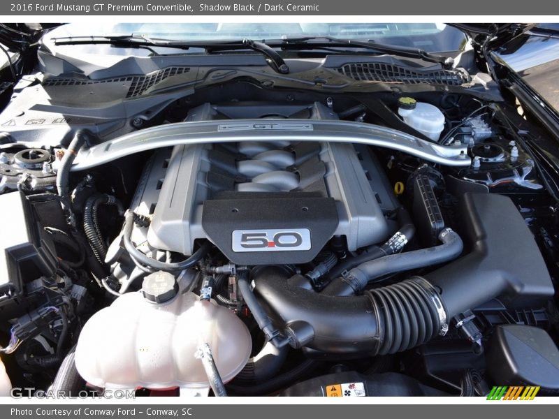 Shadow Black / Dark Ceramic 2016 Ford Mustang GT Premium Convertible