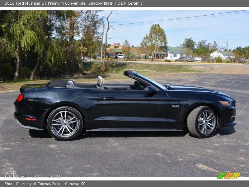 Shadow Black / Dark Ceramic 2016 Ford Mustang GT Premium Convertible