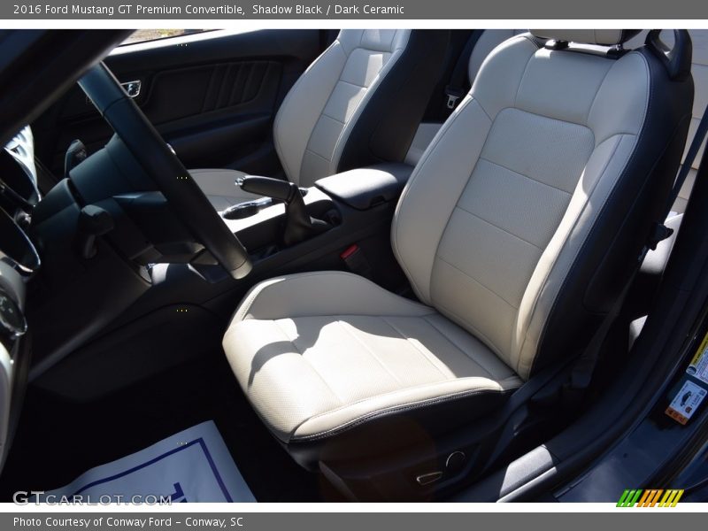 Shadow Black / Dark Ceramic 2016 Ford Mustang GT Premium Convertible