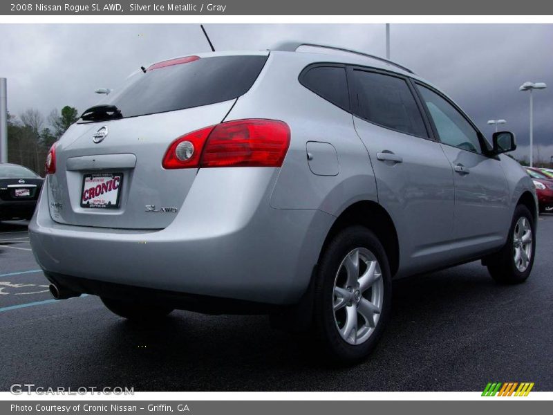 Silver Ice Metallic / Gray 2008 Nissan Rogue SL AWD