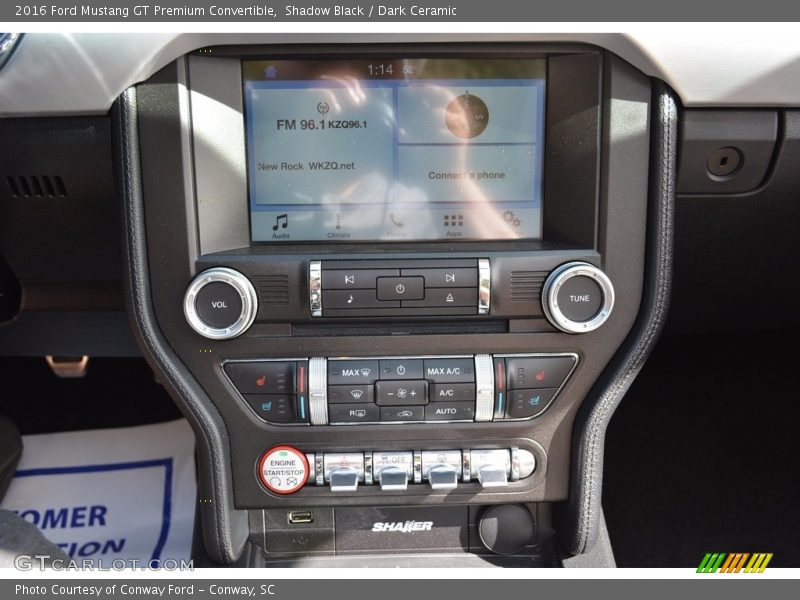 Shadow Black / Dark Ceramic 2016 Ford Mustang GT Premium Convertible