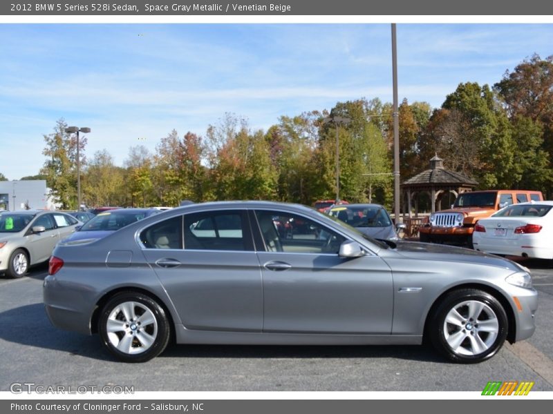 Space Gray Metallic / Venetian Beige 2012 BMW 5 Series 528i Sedan