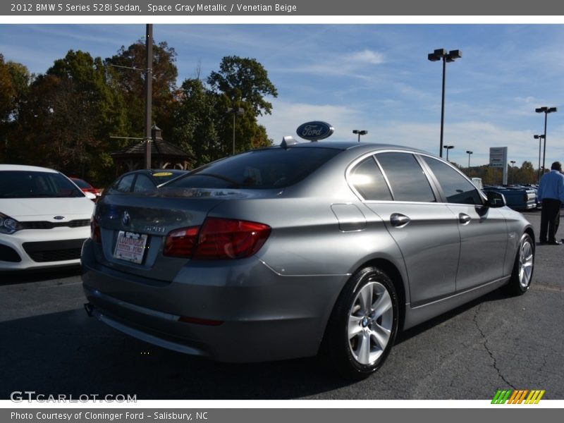Space Gray Metallic / Venetian Beige 2012 BMW 5 Series 528i Sedan