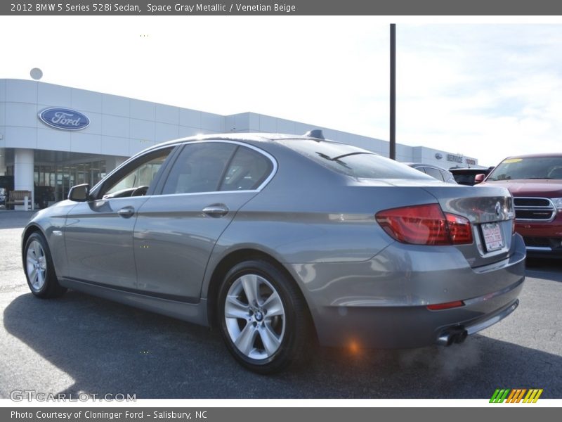 Space Gray Metallic / Venetian Beige 2012 BMW 5 Series 528i Sedan