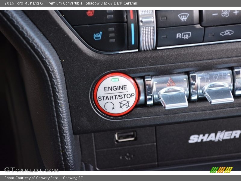 Shadow Black / Dark Ceramic 2016 Ford Mustang GT Premium Convertible