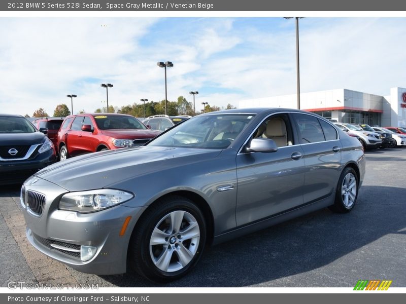 Space Gray Metallic / Venetian Beige 2012 BMW 5 Series 528i Sedan