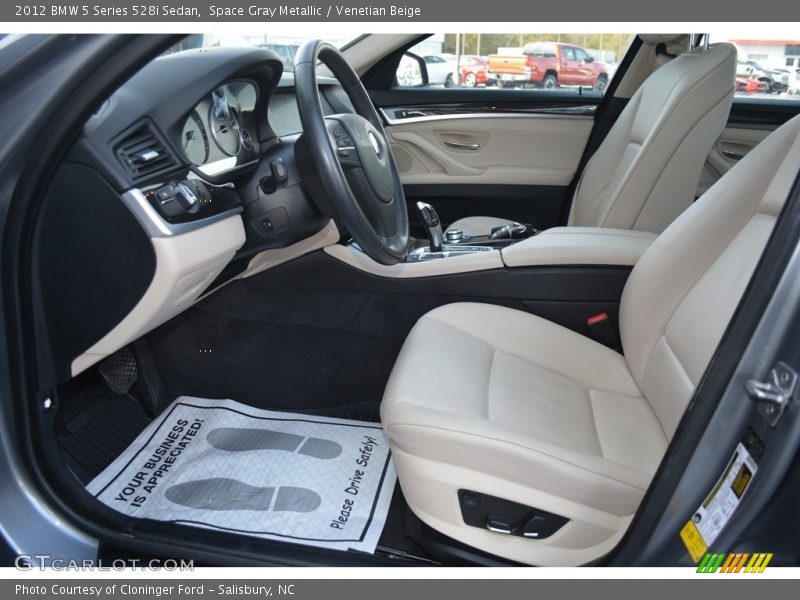 Space Gray Metallic / Venetian Beige 2012 BMW 5 Series 528i Sedan