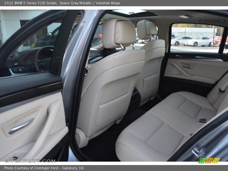 Space Gray Metallic / Venetian Beige 2012 BMW 5 Series 528i Sedan