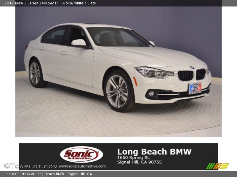 Alpine White / Black 2017 BMW 3 Series 340i Sedan