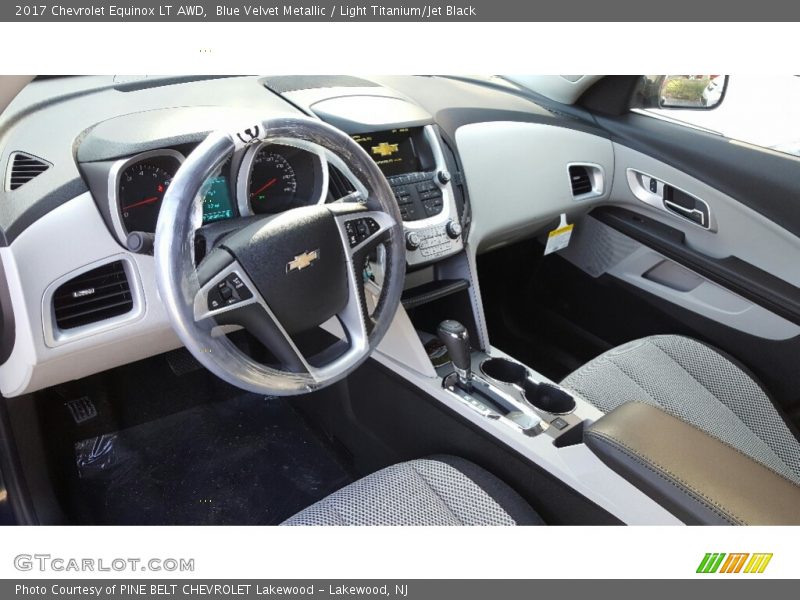 Blue Velvet Metallic / Light Titanium/Jet Black 2017 Chevrolet Equinox LT AWD