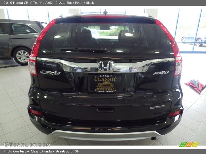 Crystal Black Pearl / Black 2016 Honda CR-V Touring AWD
