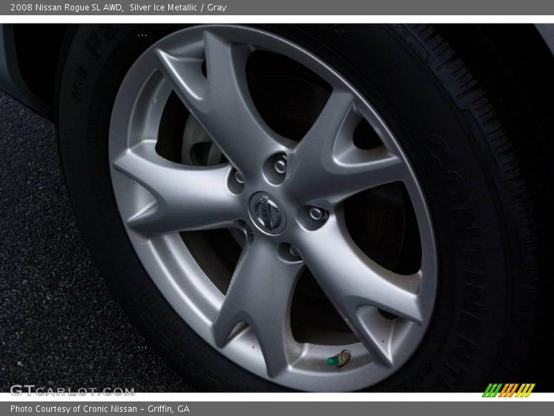 Silver Ice Metallic / Gray 2008 Nissan Rogue SL AWD
