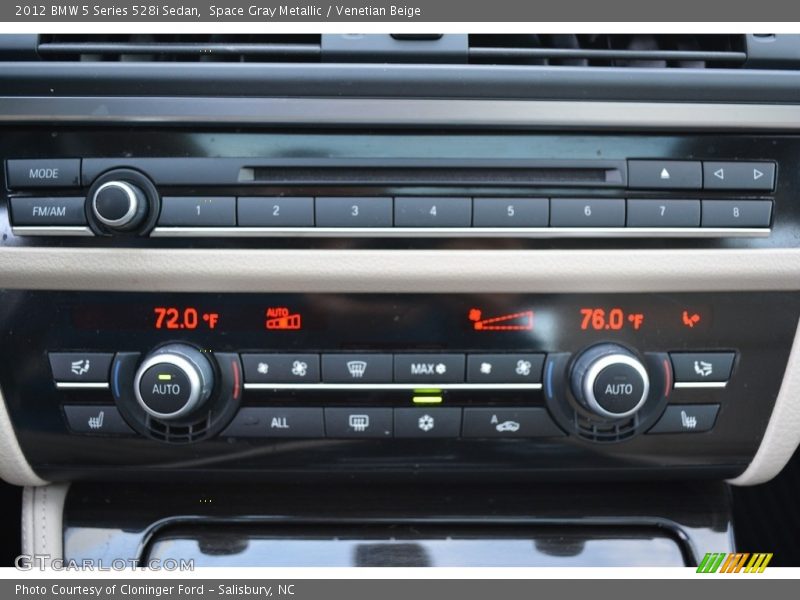 Space Gray Metallic / Venetian Beige 2012 BMW 5 Series 528i Sedan