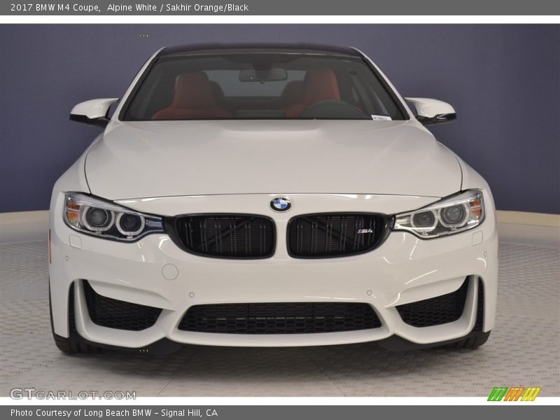 Alpine White / Sakhir Orange/Black 2017 BMW M4 Coupe