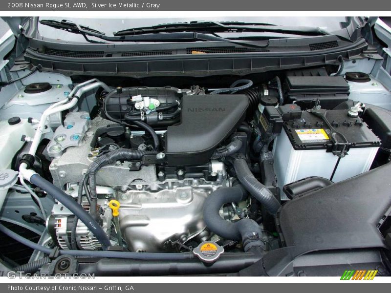 Silver Ice Metallic / Gray 2008 Nissan Rogue SL AWD