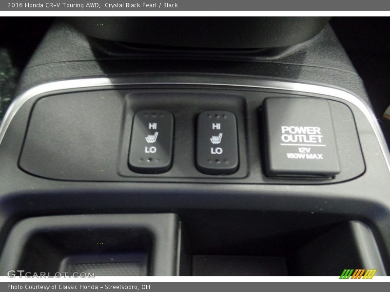 Crystal Black Pearl / Black 2016 Honda CR-V Touring AWD