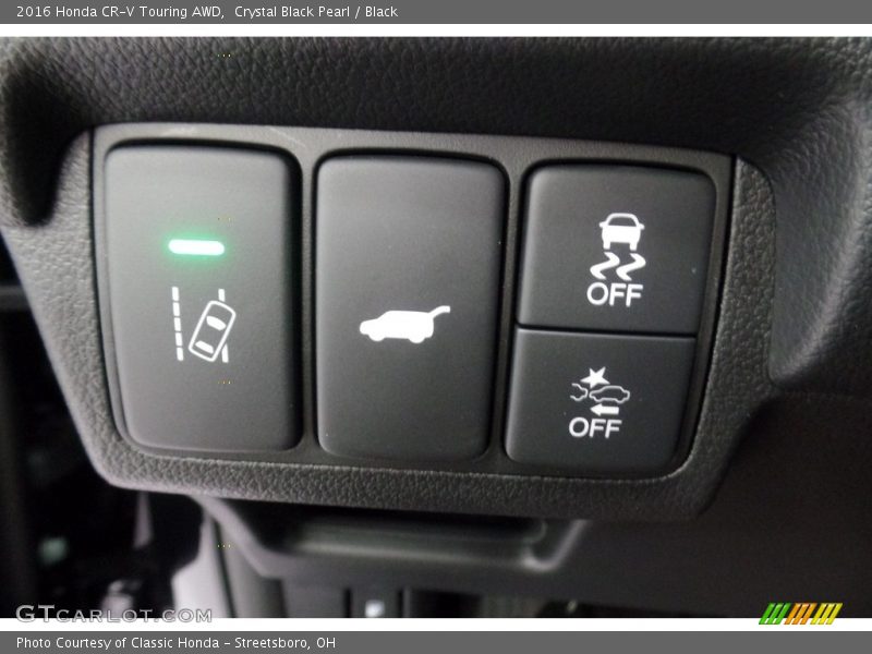 Crystal Black Pearl / Black 2016 Honda CR-V Touring AWD
