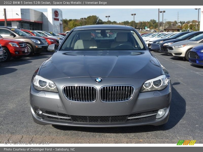 Space Gray Metallic / Venetian Beige 2012 BMW 5 Series 528i Sedan