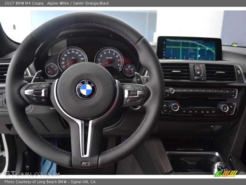 Alpine White / Sakhir Orange/Black 2017 BMW M4 Coupe