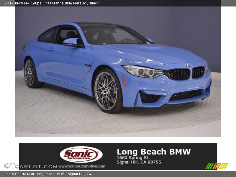 Yas Marina Blue Metallic / Black 2017 BMW M4 Coupe